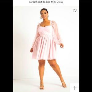 Eloquii Sweatheart Bodice Dress 14 NWT